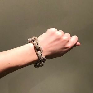 Nordstrom - Pave Crystal Gold Chain Bracelet